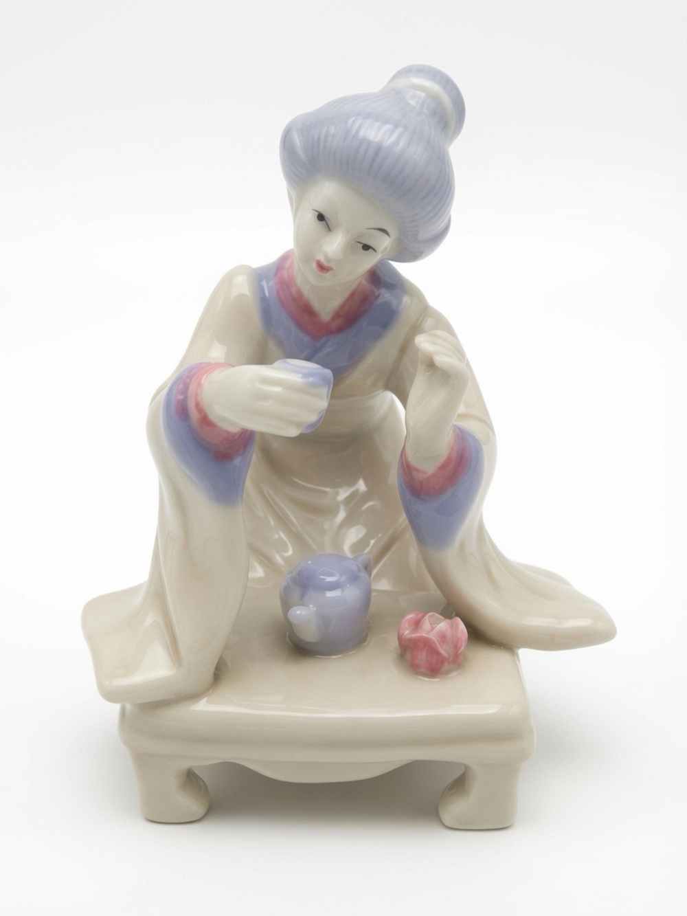 Vintage Lenwile Ardalt Art Ware Taiwan Porcelain Figurine Woman Geisha